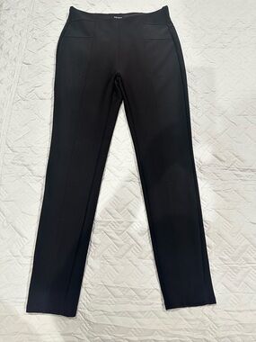 Bae City Black Pants Womens 1X High Waist Stretch Slim Straight Work Casual